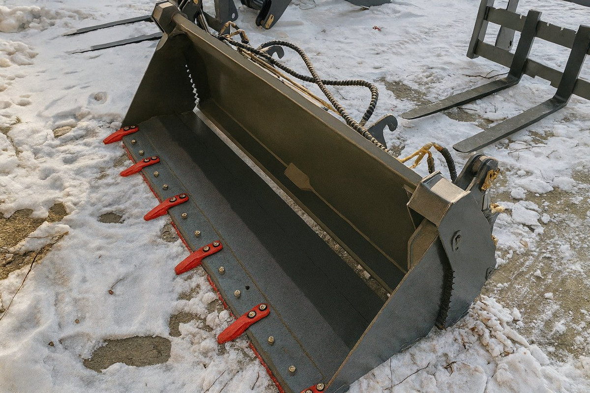 Конструкция челюстного ковша 4 в 1 для фронтального погрузчика с многофункциональным механизмом