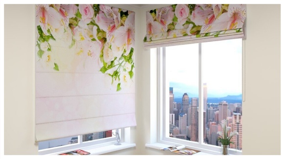 Уход за римскими шторами