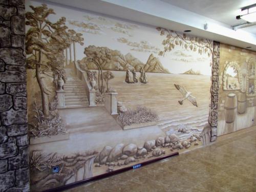 Рисунок на стене современный. Роспись стен в интерьере — варианты красивого оформления на 70 фото