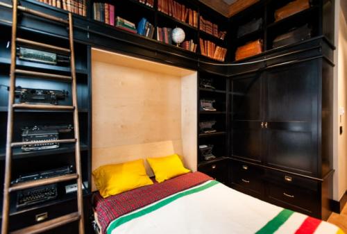 Спальни дизайн с деревянной кроватью. Дизайн спальни в деревянном доме 10