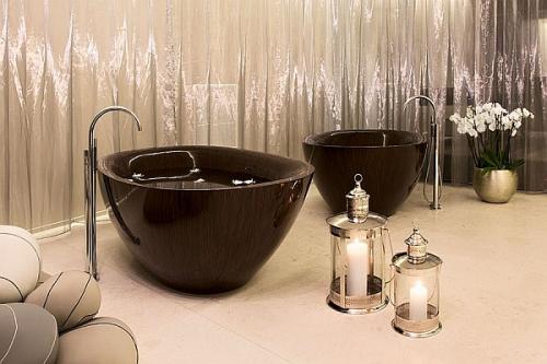 Ванная комната в стиле спа. Великолепная бриллиантовая текстура