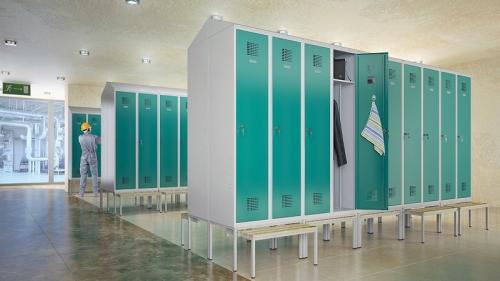 Металлические шкафы для раздевалок: практичность и безопасность 04 Металлические шкафы для раздевалок: практичность и безопасность 04