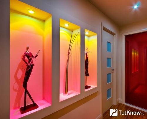 Как сделать нишу из гипсокартона в коридоре: пошаговая инструкция 01