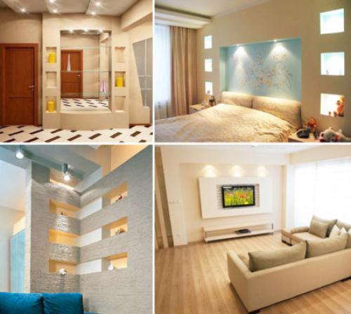 Как выбрать правильное освещение для ниши, чтобы она выглядела привлекательно. Особенности создания подсветки в нише в разных помещениях