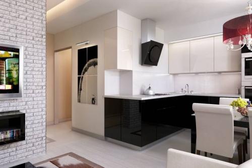 Кухня-ниша в коридоре: как обустроить удобное рабочее пространство 19