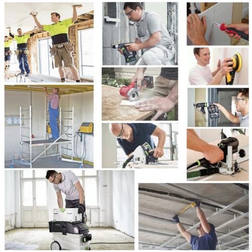 Какие материалы и инструменты необходимы для работы с гипсокартоном. Арсенал Мастера РУ предлагает Вам выборку лучших инструментов из предлагаемого нами ассортимента, обеспечивающих высокую производительность работ для тех, кто только собирает свой арсенал инструмента или кто хотел бы существенно повысить качество и скорость отделки (ремонта), используя современные технологии отделки по гипсокартону (для средних объемов работ - около 300-800 кв.м.):