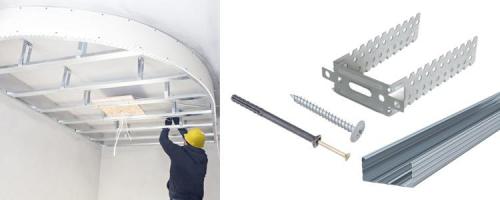 Как правильно прикрепить гипсокартон к стенам и потолку 10