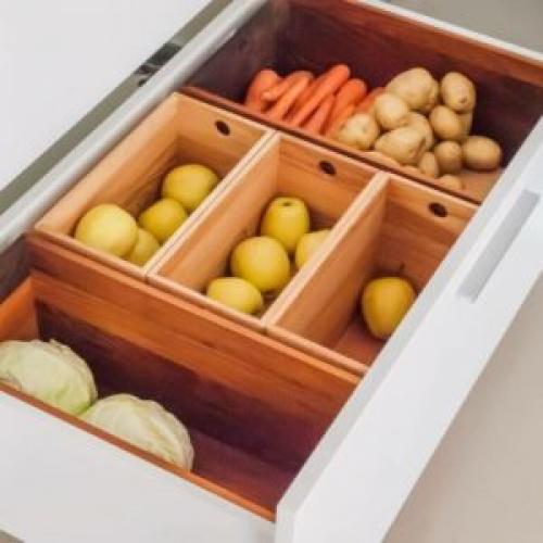 Как организовать хранение овощей и фруктов на кухне. Хранение овощей на кухне