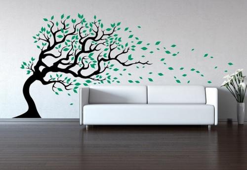 Нарисовать дерево на стене своими руками. Особенности настенного рисунка