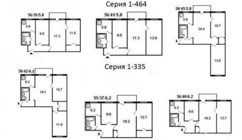 Дизайн 3 х комнатной в хрущевке. Перепланировка 3-х комнатной хрущевки: чудо превращения возможно