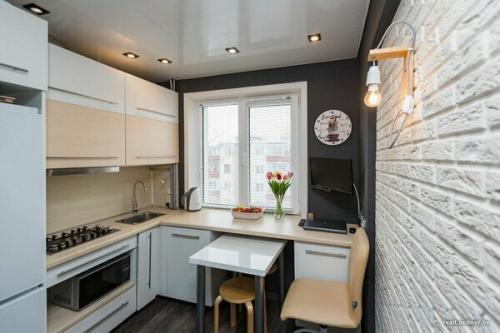 Как увеличить полезное пространство на кухне в хрущевке. Дизайнерские способы увеличить пространство кухни в хрущевке